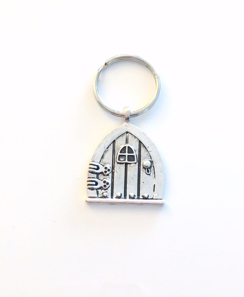 Door Key Chain Fairy Wish Door Keychain Fairytale Keyring Etsy