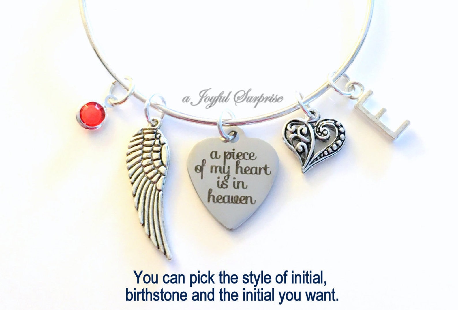 A Piece of My Heart is in Heaven Bracelet Memorial Loss of Mom - Etsy