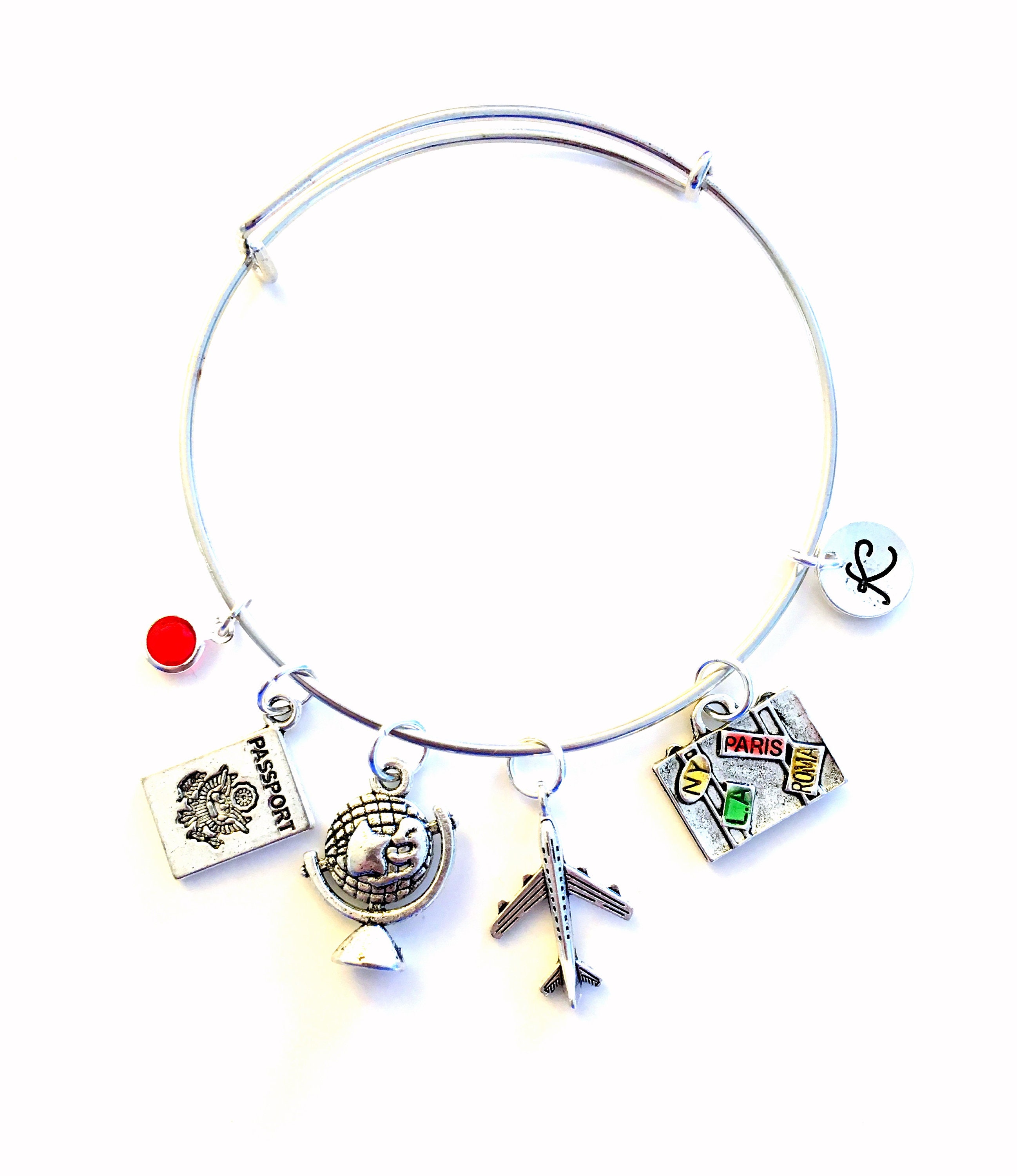 Travel Charm Bracelet Vacation Gift Best Friends Vacation