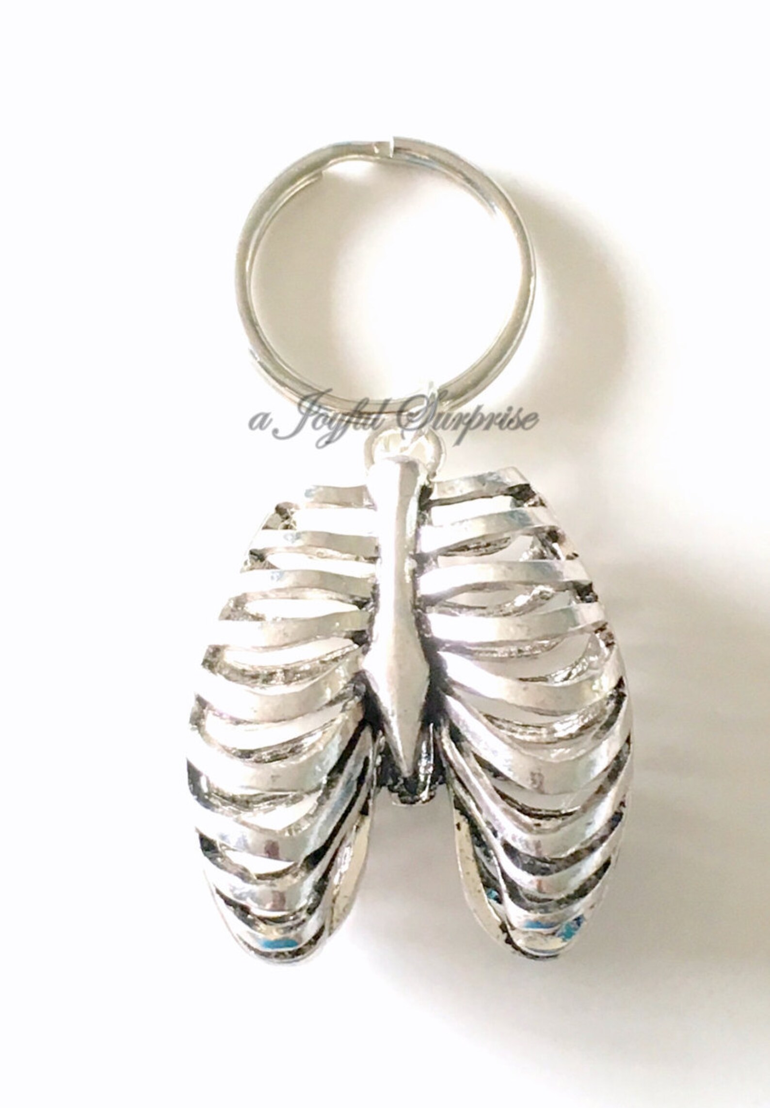 Human Rib Cage Key Chain Ribcage Keyring Ribs Gift for | Etsy