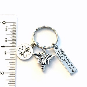 EMT Keychain – Silver Plated First Responder Gift Key Ring For Men & Women - View #6
