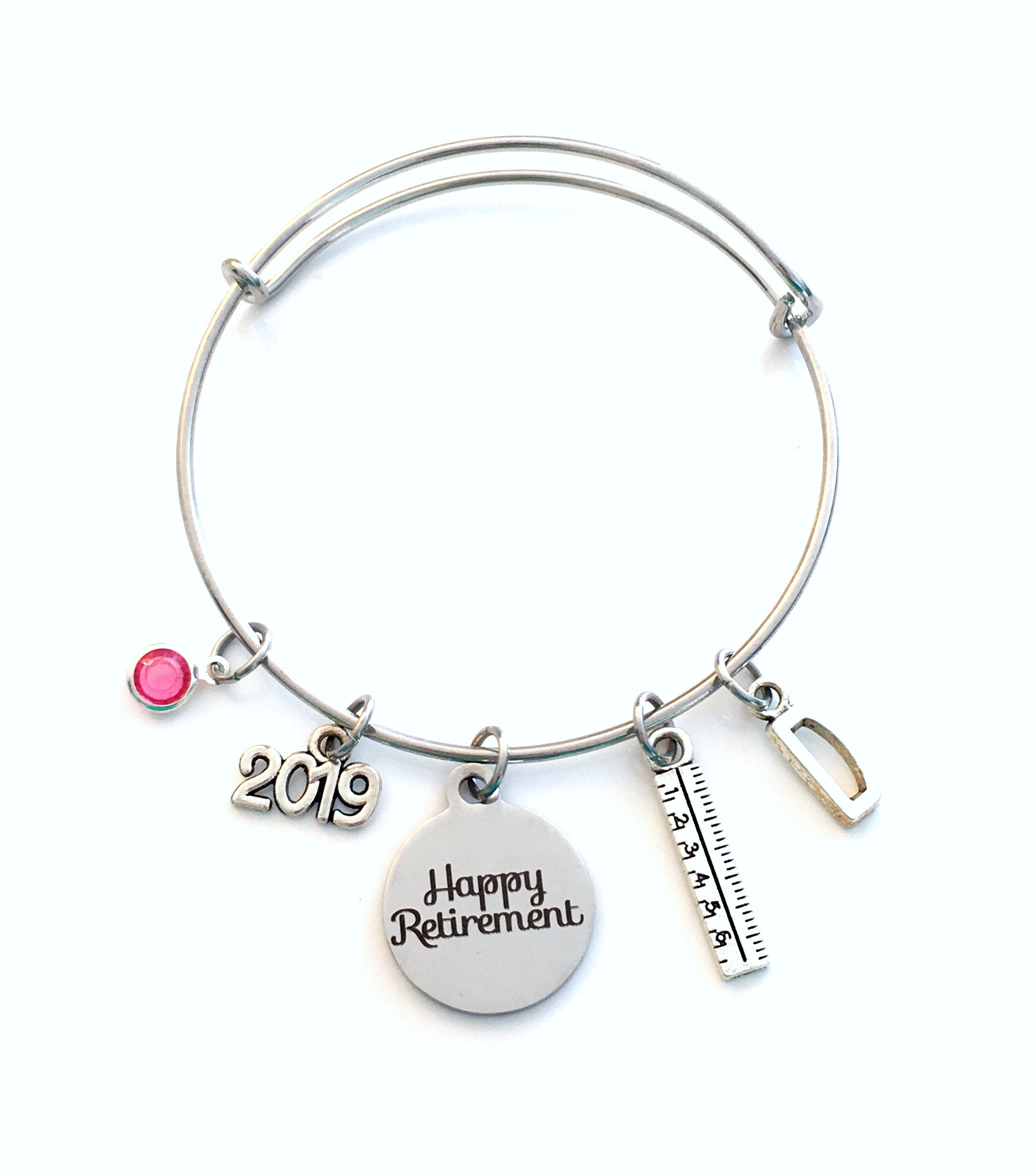 Silvertone Small Boxing Glove Angel Expandable Bangle Bracelet