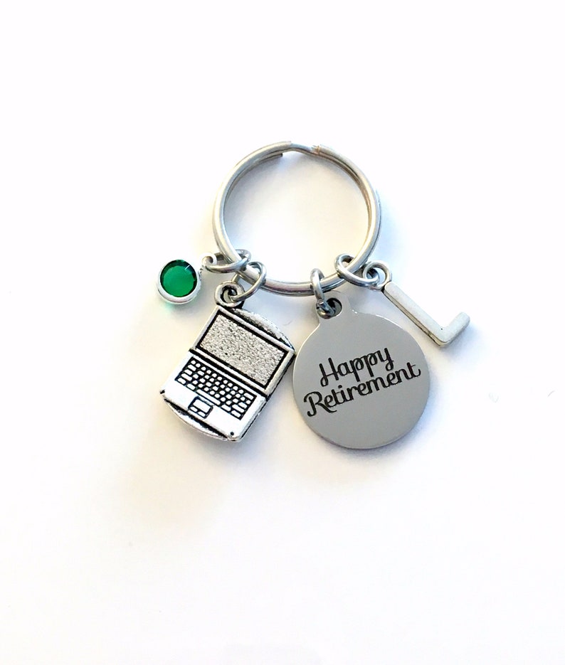 secretary assistant Software Design Key chain laptop present keyring business boss Retirement Gift for Computer Technician Keychain