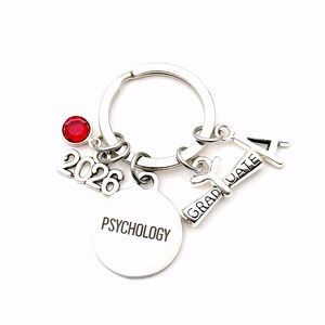 Psychology Keychain, 2026 Graduation Gift for Psychologist, Psych Major Key Chain Present image 9