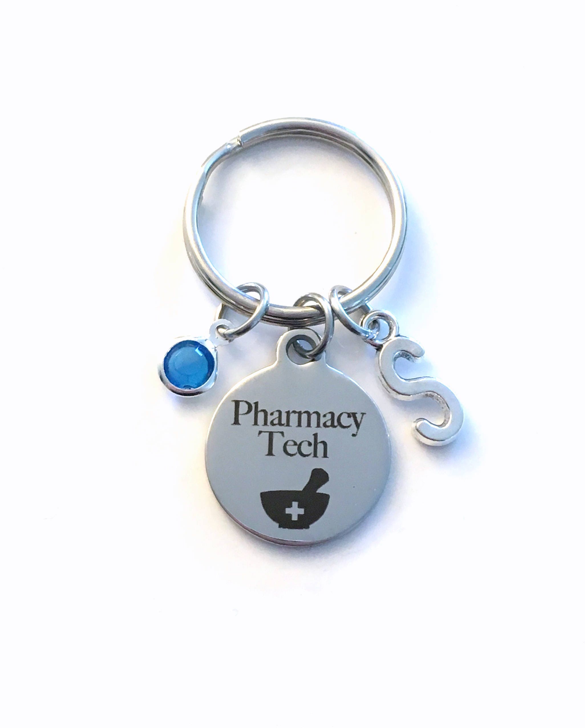 Pharmacy Keychain, Pharmacy School Gift, Pharmacist Key Fob, Graduation