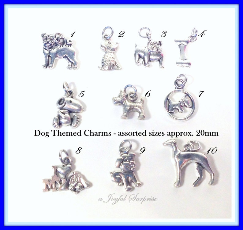 Silver Charm, Add on ANY charm from my shop to your purchase, Antique silver, Necklace, Keychain, Bracelet bookmark 1 single Pendant steel image 10