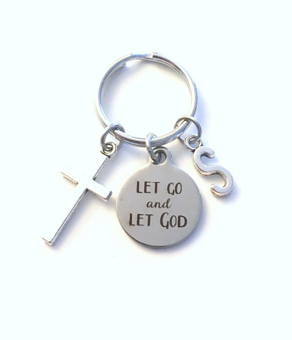 Gift for Al Anon Keychain Let Go and Let God Key Chain AA | Etsy