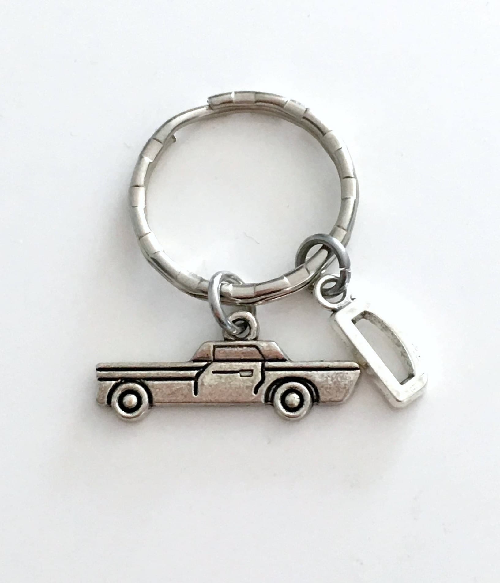 Classic Car Keychain Silver Automobile Key Chain Auto Gift Etsy UK