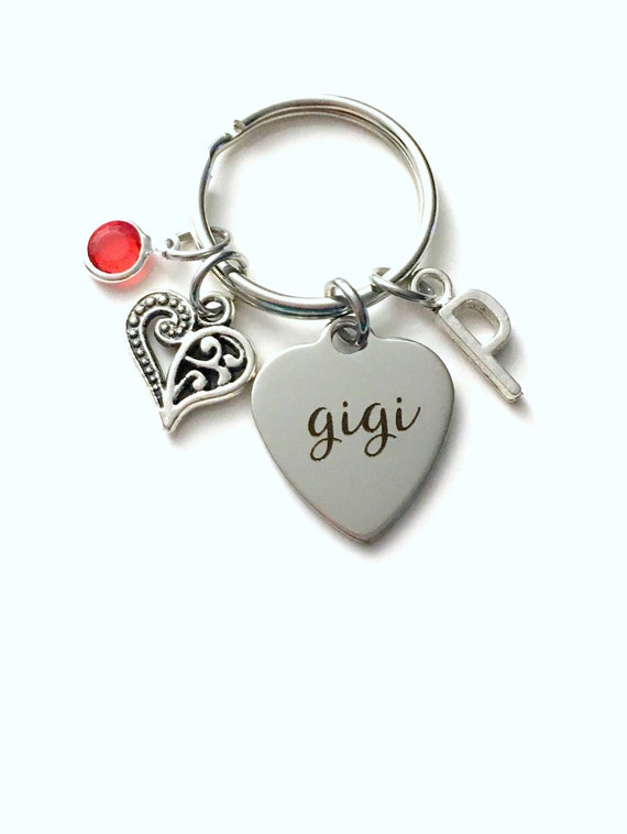 Gigi Keychain – Grandma Heart Charm Jewelry, Gift For Grandma From Grandkids, Mother’s Day, Birthday Present - View #4