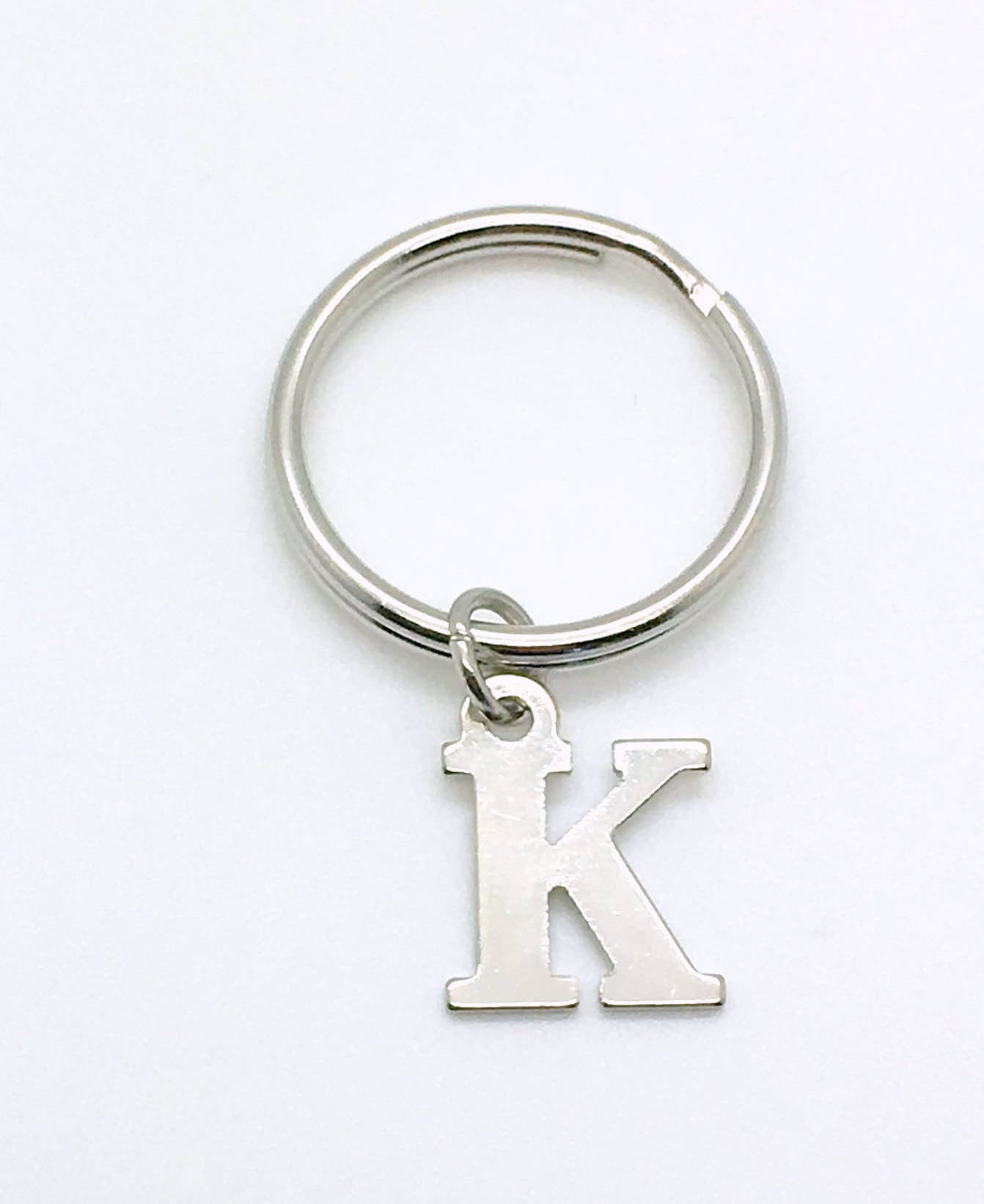 Letter Keychain, Your Choice of Initial, Personalized Custom Key