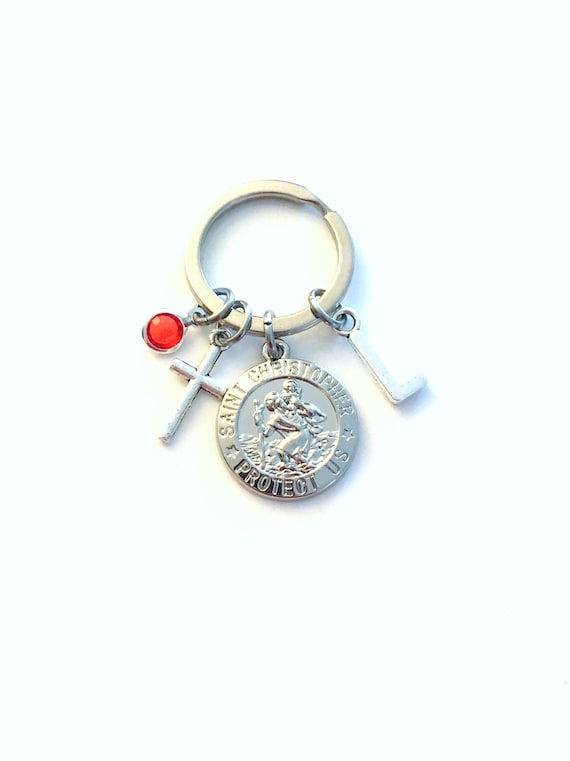 Portachiavi di Sant'Antonio - Metallo Smaltato Blu - 4cm | La Boutique di Lourdes