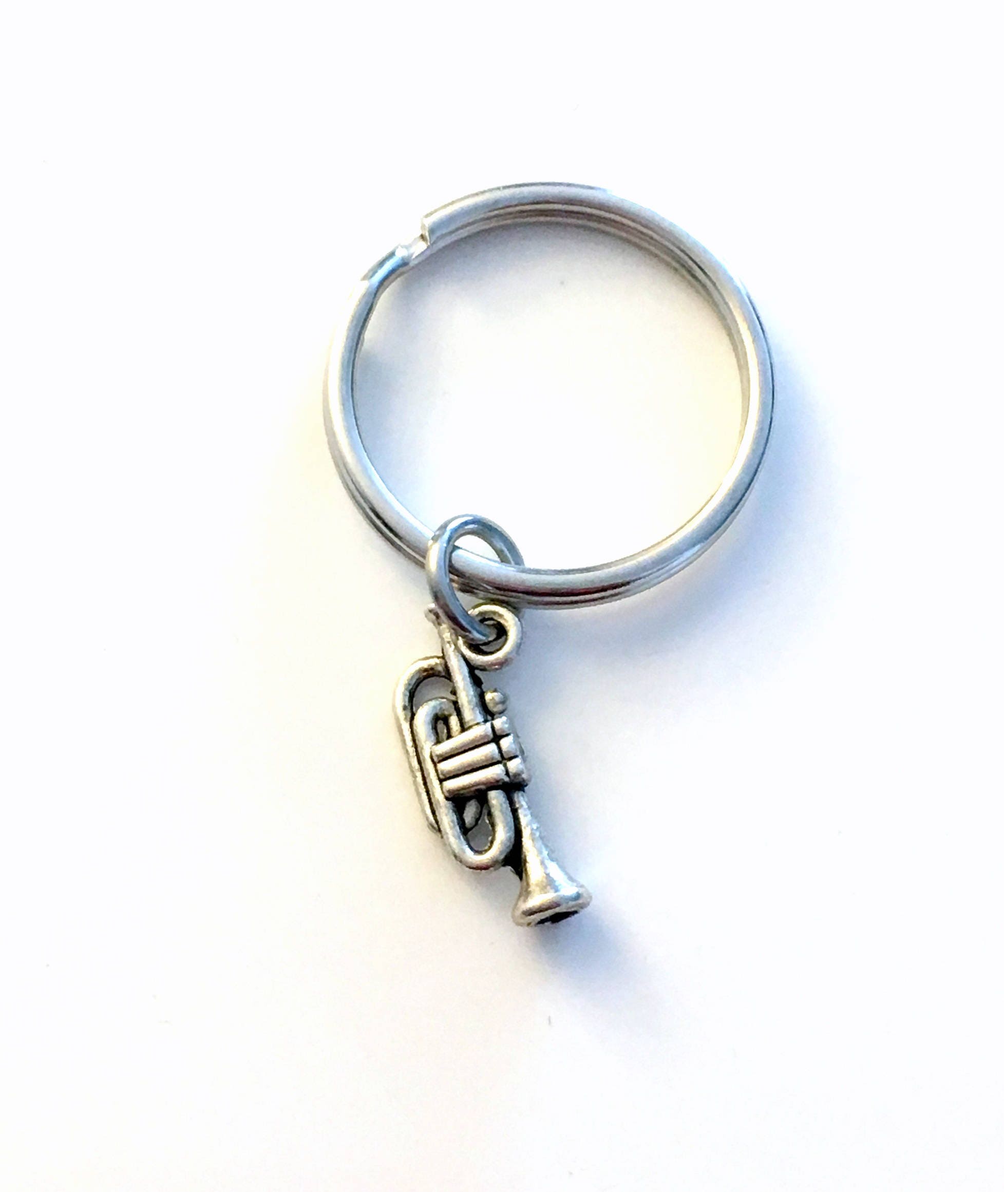 Trumpet KeyChain Brass Horn Key Chain Instrument Music Etsy
