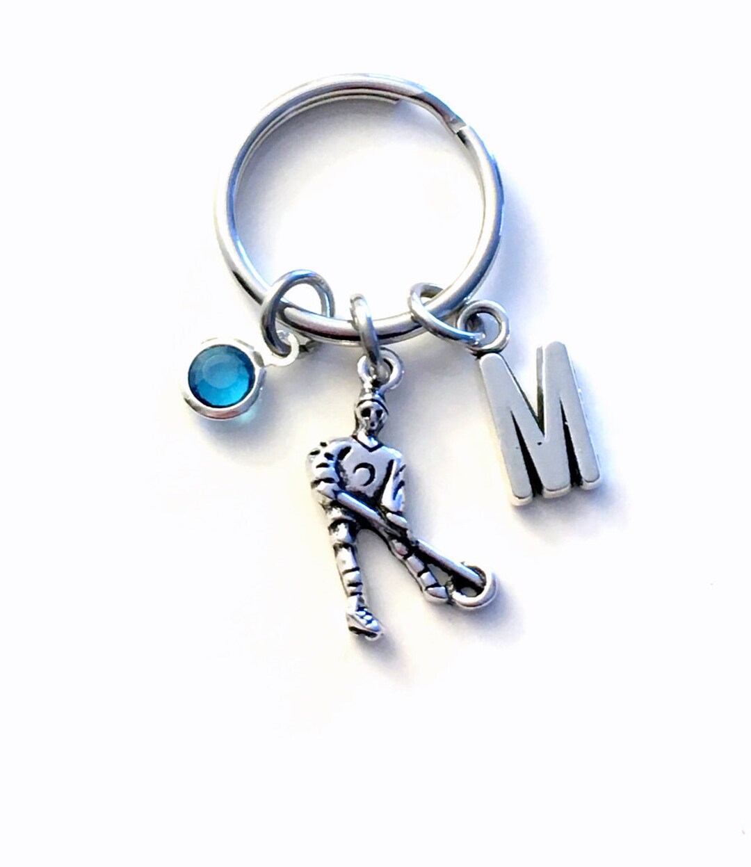 Ringette Keychain Coach Gift for Daughter Key Chain Silver Etsy Canada