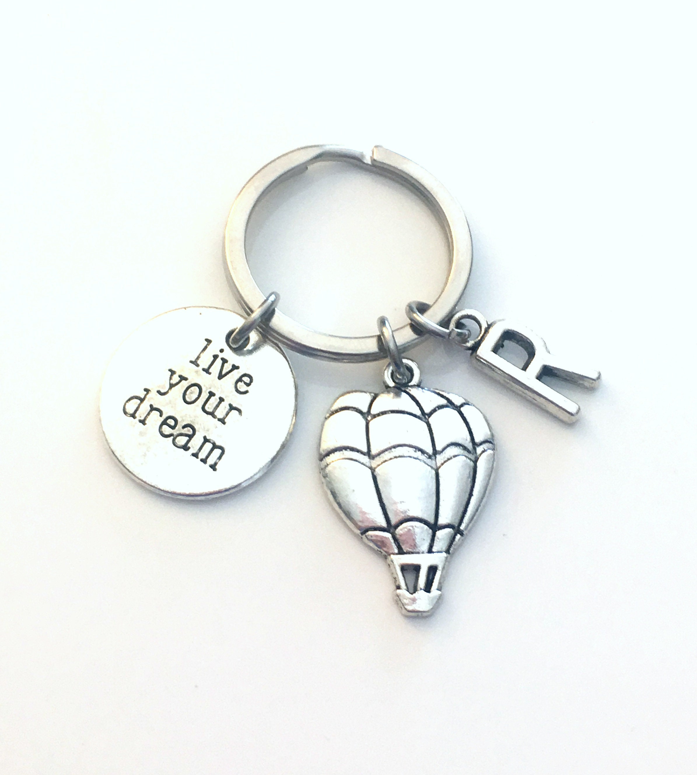 hot air balloon keyring