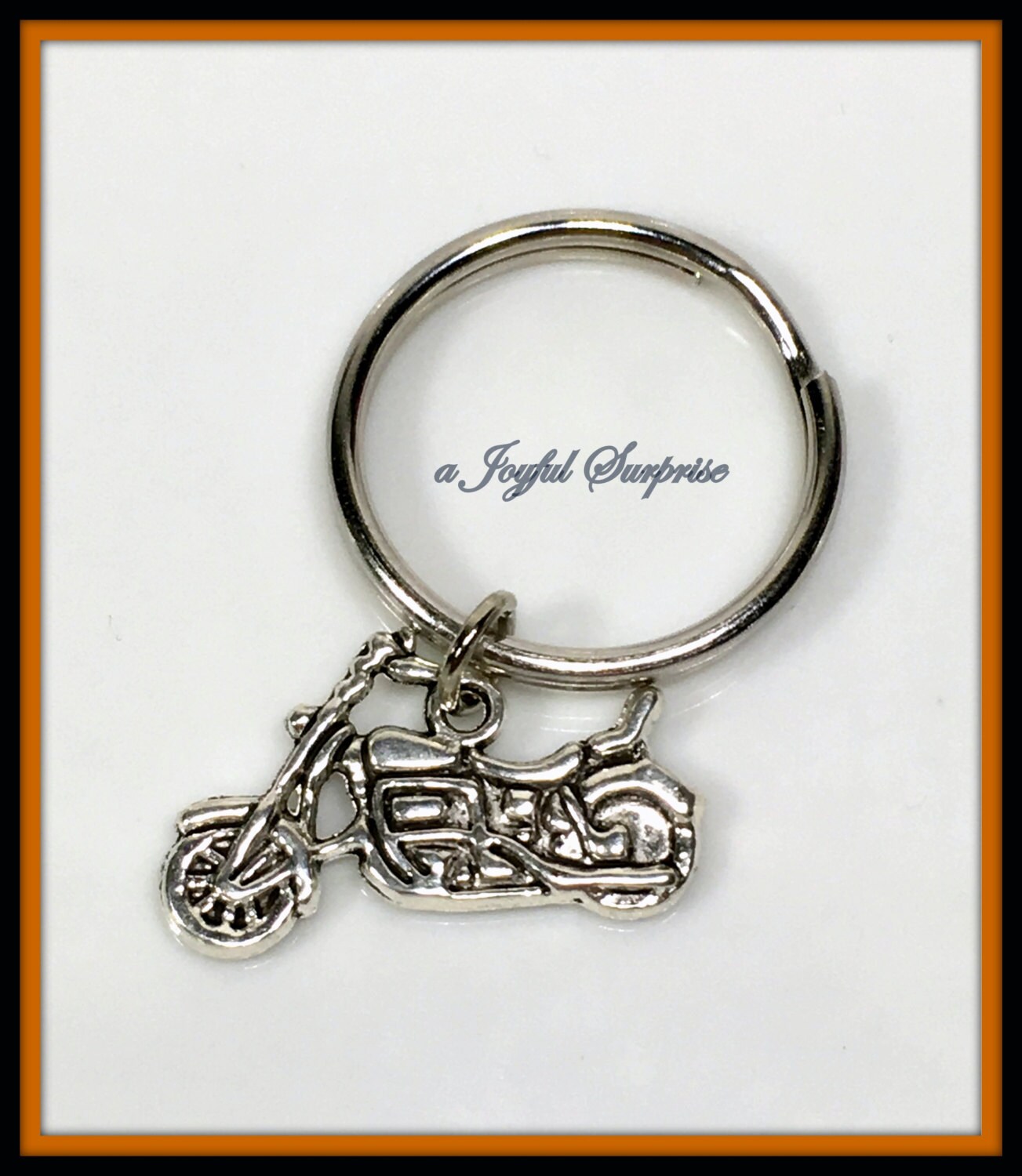 Keychain for Man Key Chain Motorcycle Keyring Silver Bike Etsy
