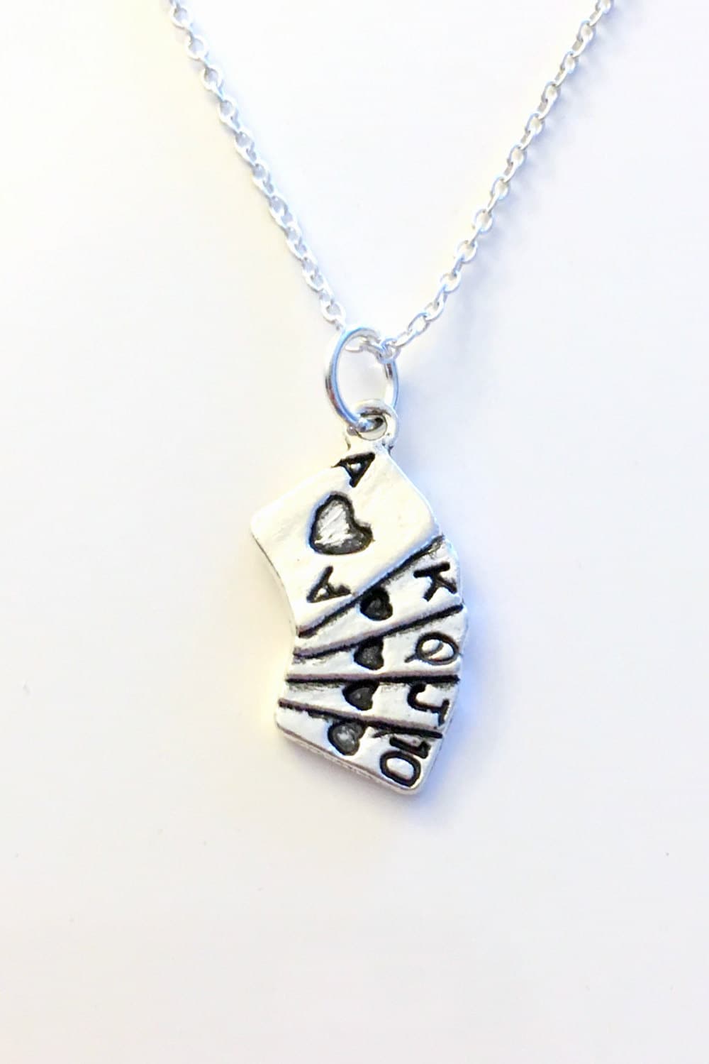 Playing Cards Necklace Poker Player's Jewelry Deck of Etsy UK