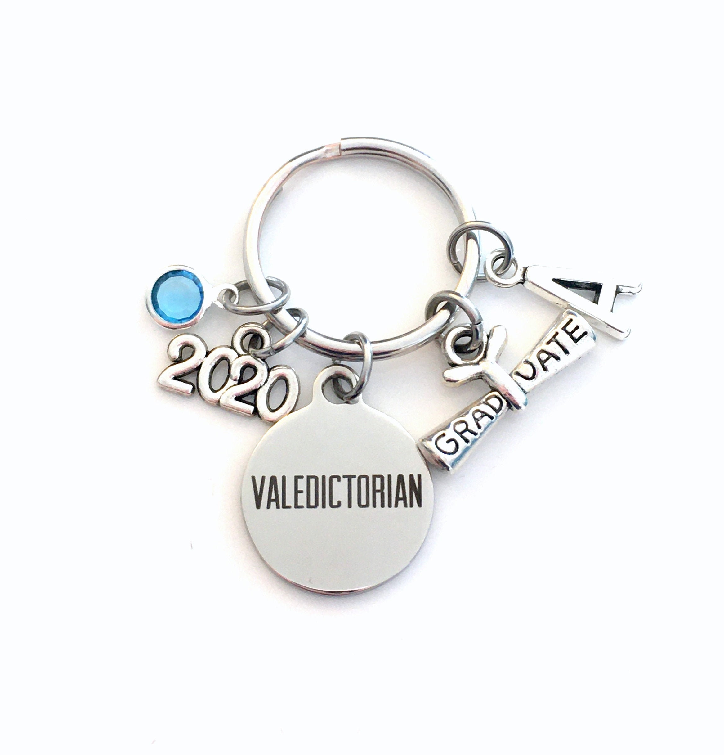 Graduation Gift for Valedictorian Keychain / 2020 Grad Scroll Etsy