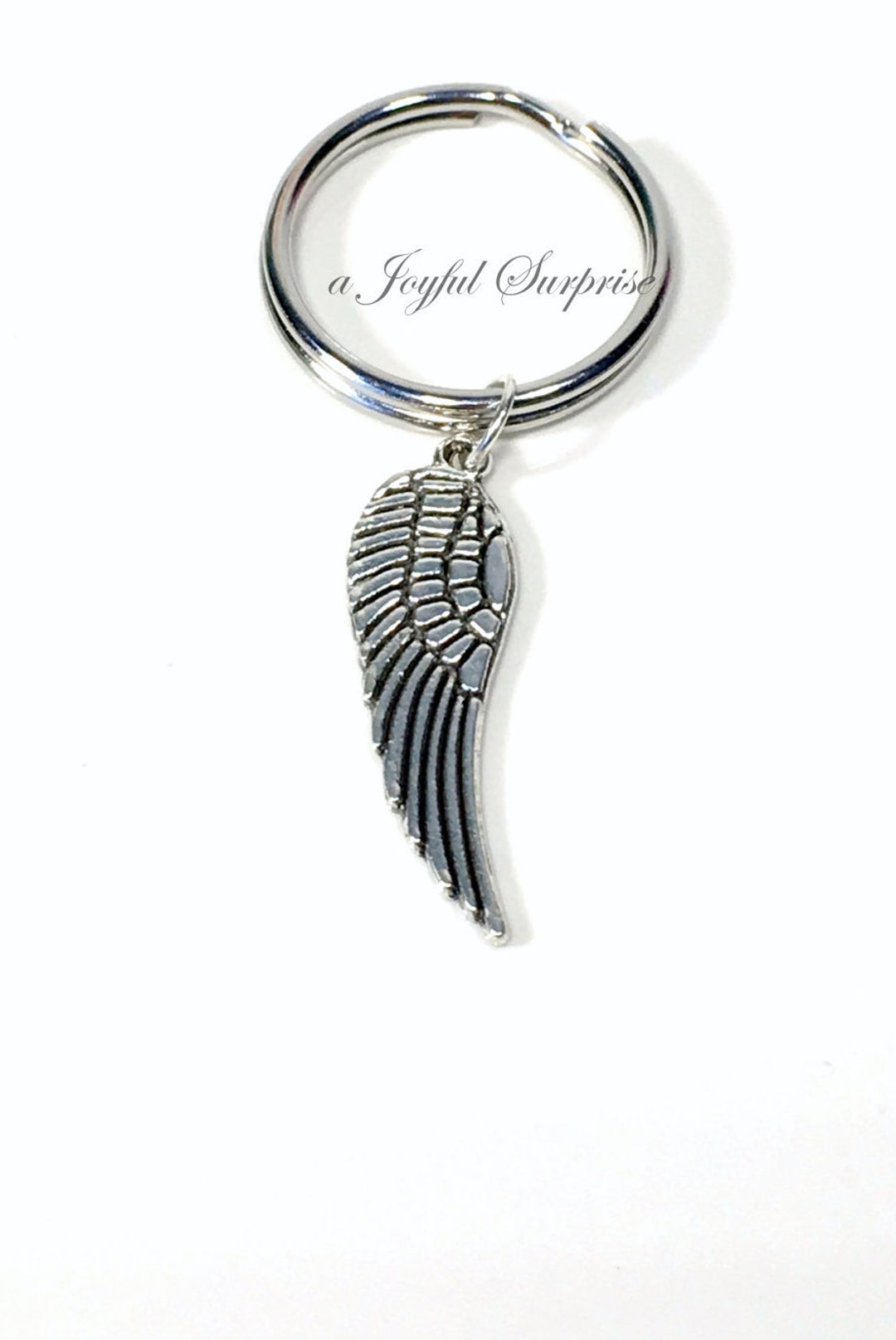 Wing Hong Key Chain Wing Keychain, Angel Wing Keyring, Feather Key Chain, Memorial Present ...
