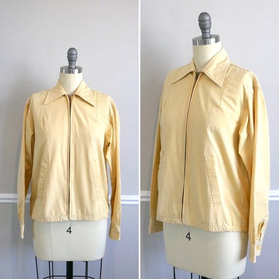 ON SALE Vintage 1930s Yellow Jacket / 40s retro c… - image 1