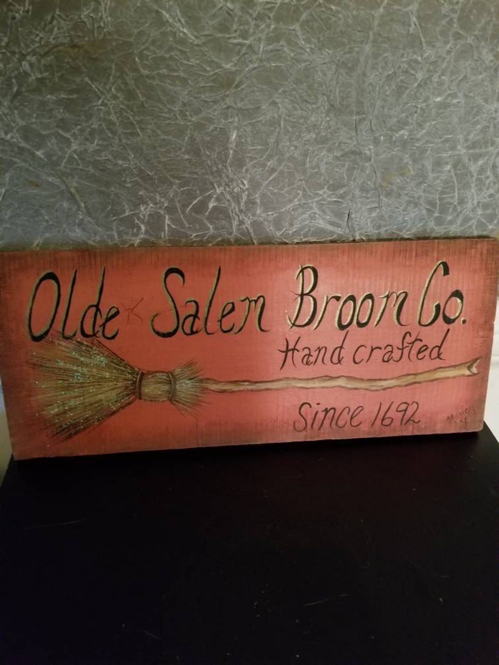 Olde Salem Broom Company Sign Etsy