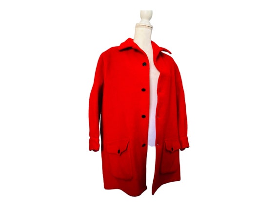 Vintage 1960s Hudsons Bay Point Blanket Wool Coat… - image 8