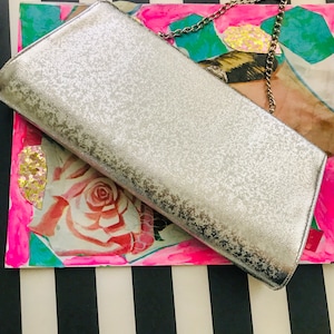 Vintage 60’s Silver Metallic Handbag/vintage Metallic Tote/Glitzy Party Purse/silver Wedding purse/something old/vintage wedding