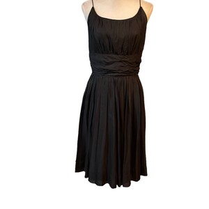 Jerry Gilden Dress/Jerry Gilden Black Dress/vintage chiffon dress/vintage party dress/1950's dress/holiday dress/little black dress image 1