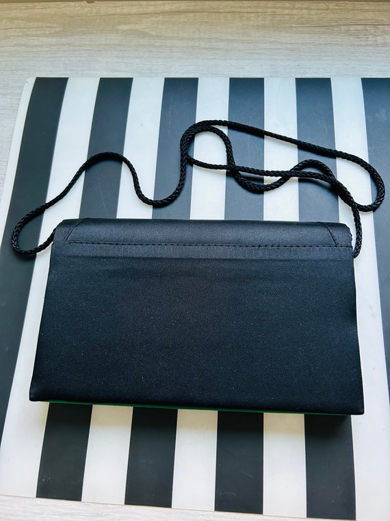 La Regale/black and green purse/green holiday pur… - image 2