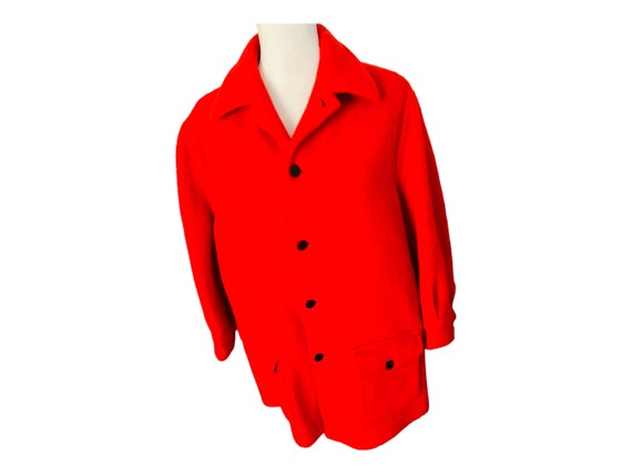 Vintage 1960s Hudsons Bay Point Blanket Wool Coat… - image 2