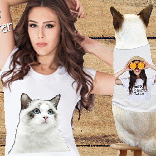Cat and Owner Shirt Birthday Gift Cat 