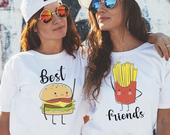 Camisa Best Friends, camiseta besties, personalizada para amigos, camisetas para amigos, mejores amigos, regalo amigos, regalo cumpleaños