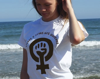 Feminist shirt | Etsy Feminist shirt spanish, protest tshirt, feminist tshirt