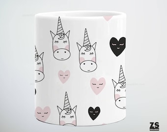 Unicornio, taza de unicornio, taza de café, regalo para ella, regalo de mejor amigo, regalo de aniversario, taza de café, taza personalizada, taza divertida, taza de café personalizada