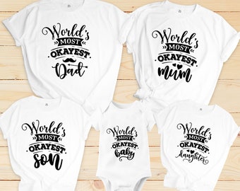 Family gift for christmas, the world's best family shirt, matching family shirts