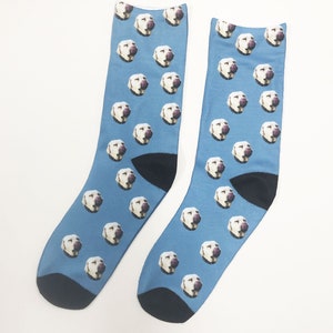 Custom dog socks for gifting, personalized dog socks, put your dog face on custom socks, dog lovers gift, dog owner gift