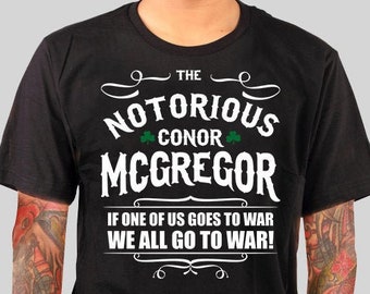 Conor Mcgregor shirt, Notorious Mcgregor, gift for him, for men, best friend, boyfriend gift, MMA tshirt, box shirt
