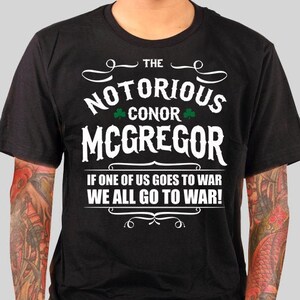 Camicia Conor McGregor, Notorious Mcgregor, regalo per lui, per uomo, migliore amico, regalo fidanzato, maglietta MMA, box shirt