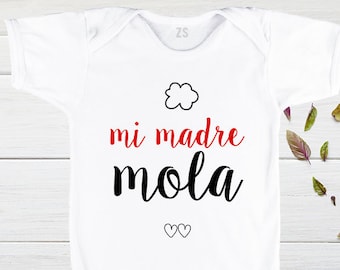 Kinder T-Shirts, Muttertag, Meine Mutter ist cool, Muttertag Tshirts, lustige Designs für Baby, Muttertagsgeschenk, Babykleidung