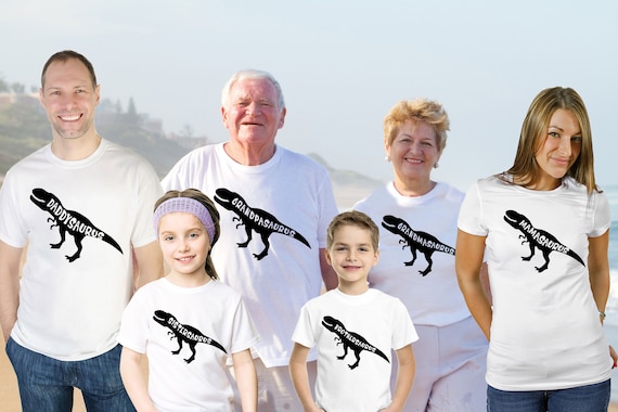 Family saurus shirts Clearance