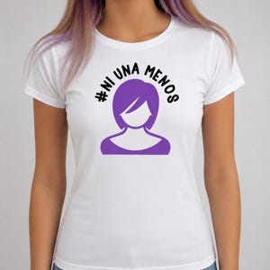 Feministisch T-shirt Ni Una Menos, protestshirt gendergeweld