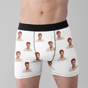 Personalized Photo Boxers: Valentine&#39;s Day Groom Gift