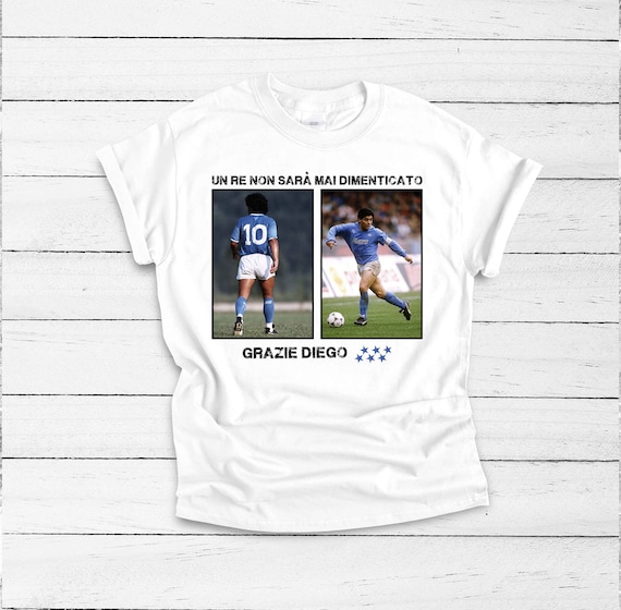 超レア ディエゴマラドーナ ナポリ入団会見時 着用モデル Tシャツ ディエゴ・マラドーナTシャツ|神の手|アルゼンチンのサッカー