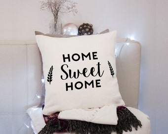 Decorative cushion, Home sweet home, pillow gift ideas, pillow cover, sham home decor, pillow boho, decorative pillow