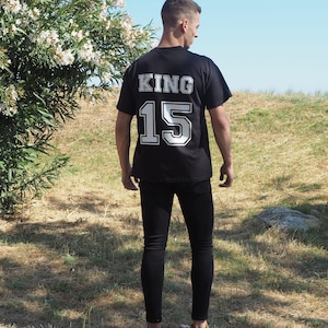 König Königin T-Shirts, Shirts mit Zahlen, passende Shirts für Verliebte, Geschenk für Freund und Freundin, Valentinstag. Bild 8