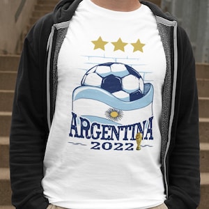 Argentina Soccer Champion T-Shirt: Organic Cotton Unisex Tee