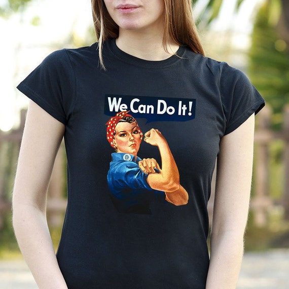 Rosie the Riveter camisa feminista We Can Do It camisa - Etsy España