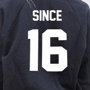 Together Since Custom sweatshirts for couples, Valentine's Day, personalizable sweatshirts, together since, Matching sweatshirt for couples image 4