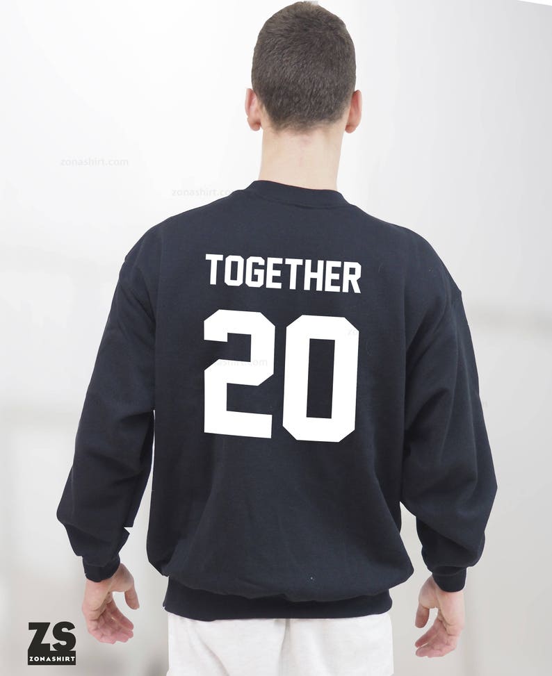 Together Since Custom sweatshirts for couples, Valentine's Day, personalizable sweatshirts, together since, Matching sweatshirt for couples image 3