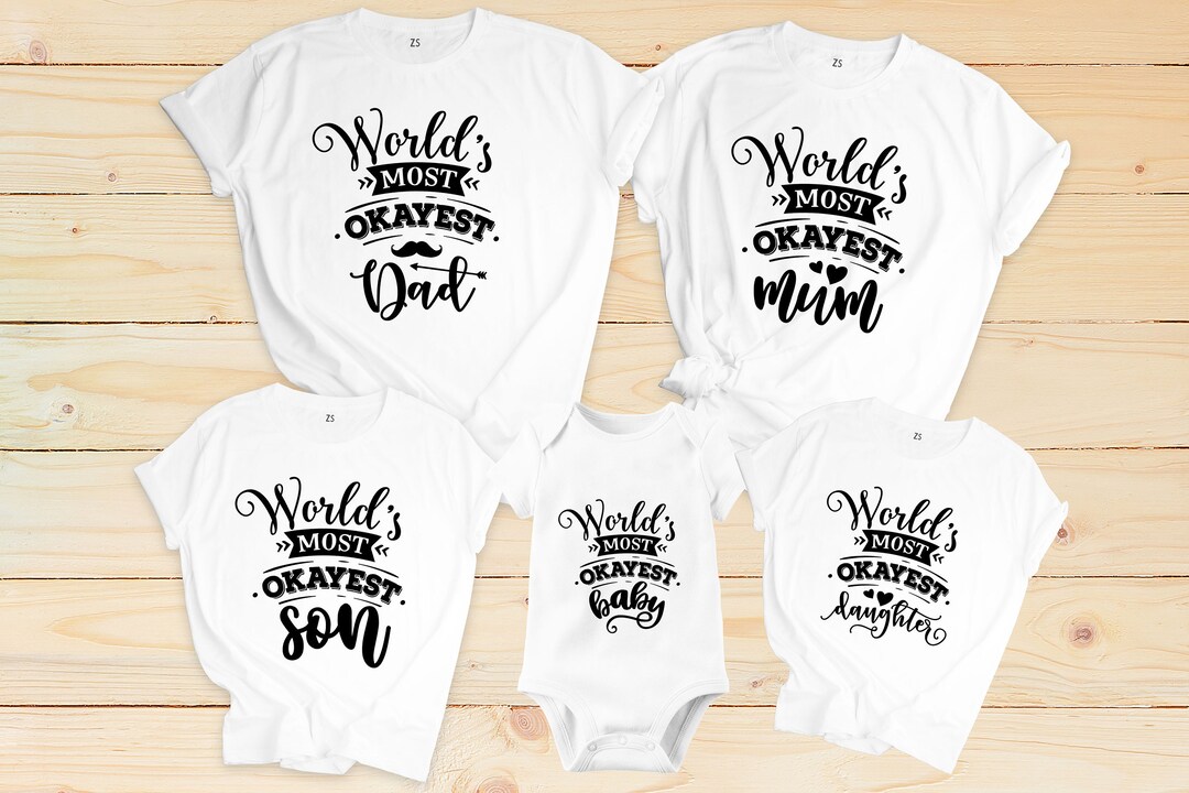 Family Gift for Christmas the World's Best Family Shirt Etsy Norway