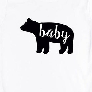 Baby bear,Funny shirt for kids, bear family, messages on onesies, cute onesies, toddler t-shirts, baby bodysuit funny,gift for baby image 3